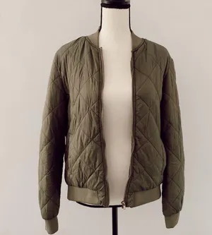 Olive Green Bomber Jacket thumbnail 1