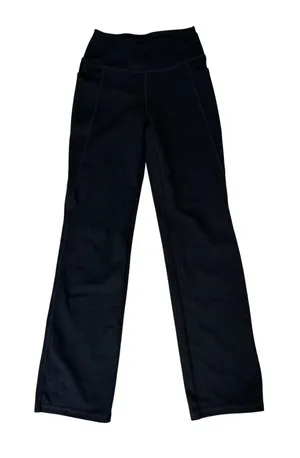 Jockey Activewear Pants Womens XS High Waisted Straight Leg Pockets Black thumbnail 1