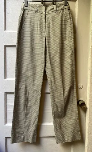 Vtg 90s Y2K DKNY Plaid Pants 2 Straight Leg Preppy Academic Teacher Business thumbnail 1