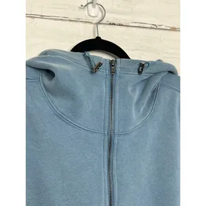 BIBI Blue Quarter Zip Hoodie Small Pullover Sweatshirt Kangaroo Pocket Cozy thumbnail 10