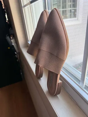 Steve Madden Knit Pointed Toe Mule Loafers Taupe | Women’s 8.5 thumbnail 4