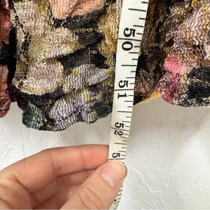 Vintage Handmade Dark Floral Sheer Maxi Dress Women M Cottage Core Fairy Romance thumbnail 14