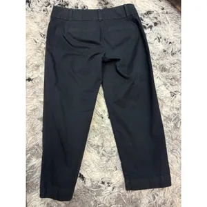 Loft‎ Outlet Petite Original Crop Pants Black Cotton Blend Trousers Size 0P thumbnail 6