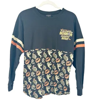 Universal Studios Womens HHN 2022 Spooky Core Halloween‎ Spirit Jersey Size S thumbnail 1