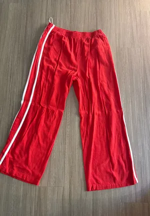 Cotton track pants Red thumbnail 1