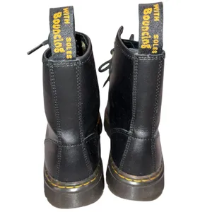 Dr. Martens Black Leather Lavala Combat Boots 5  thumbnail 4