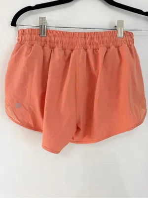 Lululemon Hotty Hot Lined Shorts coral size 8 athletic gym workout thumbnail 2