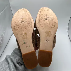 EUC Raye Tiko Wedge color natural size 7.5 platform sandals women’s thumbnail 8