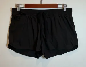 Patagonia Baggies Shorts Black Nylon Elastic Waist Hiking Water Size 12 Womens thumbnail 1