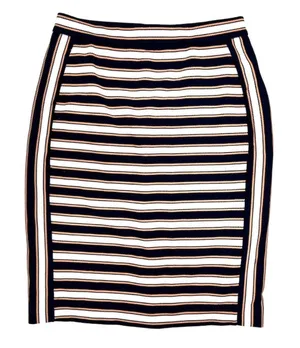 Banana Republic Textured Stripe Pencil Skirt Size 2P thumbnail 1