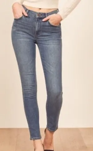 Reformation High‎ & Skinny Womens Jeans Pants Size 25 Ankle Retro High Rise thumbnail 1