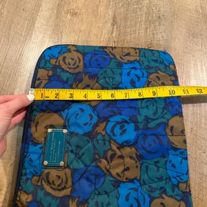 Marc by Marc Jacobs Floral Quilted Nylon Tech Laptop Sleeve in Blue/Brown/Green thumbnail 8