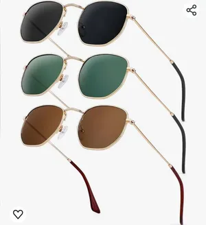 Sunglasses 3 in package like listed . Trendy metal frame hexagon uv prot… thumbnail 1