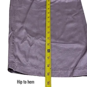 Soft Surroundings Lavender Satin Pocket Drawstring Pants Career Comfort Chic L thumbnail 10