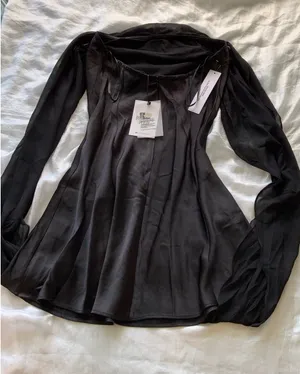 Princess Polly Adoration Mini Dress Black thumbnail 4
