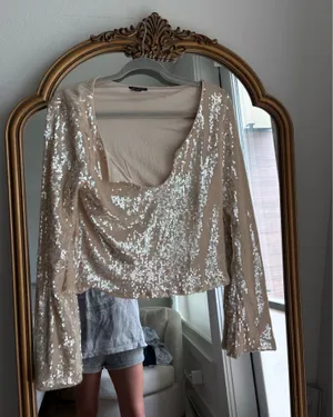 Wild Fable sequin top thumbnail 2