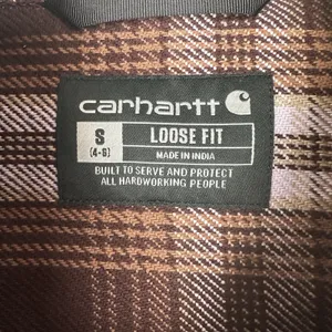 Carhartt Loose Fit Twill Shacket Womens Size Small Brown Plaid Cotton TW5991-W thumbnail 5