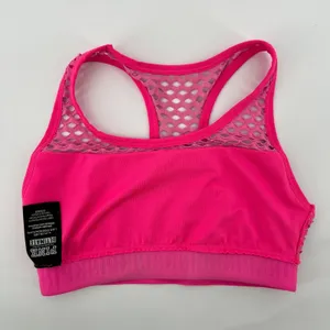 Victorias Secret PINK‎ Women S Ultimate Unlined Racerback Sports Bra Pink Mesh thumbnail 3