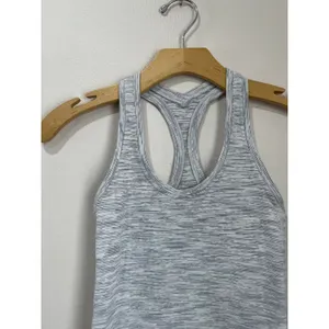 Lululemon Gray Heather Racerback Athletic Tank‎ Top Size 2 Yoga Gym Run thumbnail 5