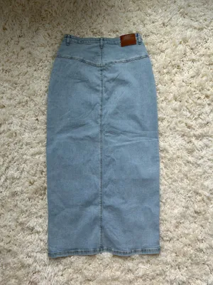 Princess Polly Denim Maxi Skirt Light Wash thumbnail 9