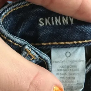 American Eagle AE Skinny Blue Jeans Dark Wash 0 v6x thumbnail 4