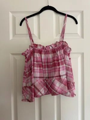Pilcro Shine Plaid Tank thumbnail 4