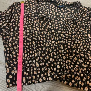 Blue Life Caden Crop Top leopard lurex strip sz‎ XS thumbnail 4