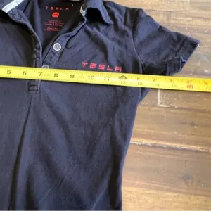 Tesla Black Logo Polo Size XS thumbnail 11