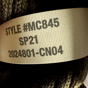 Madewell Ruffle Cuff Henley Sweater Ribbed Knit Pullover Slim Fit Green Medium thumbnail 5