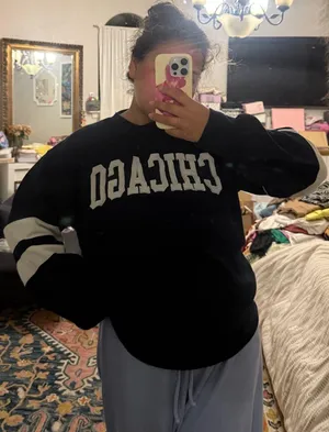 Chicago Comfy Crewneck Sweatshirt Black Size XL thumbnail 1