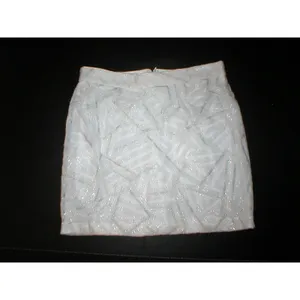 New NWT Womens Piperlime Collection White Silver Sequins Skirt S Small Party thumbnail 11