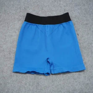 Free People Movement M/L Good Karma Shorts Blue Excellent Ribbed Athletic Sporty thumbnail 4