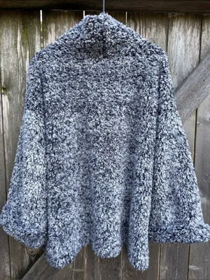 EUC Anthropologie Sunday In Brooklyn Sherpa Turtleneck Pullover Top Size Medium thumbnail 10