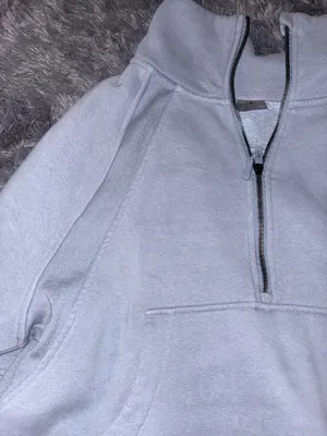 Light Blue Quarter Zip Sweater  thumbnail 2