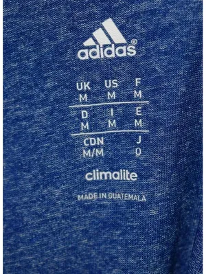 Adidas Kansas Jayhawks Blue Heather Climalite T-Shirt Size Medium Short Sleeve thumbnail 3
