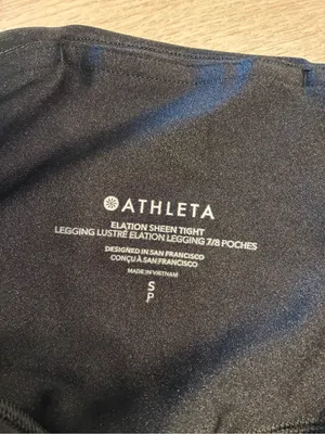 Athleta Women’s Elation Sheen Tight Leggings Black Size S thumbnail 5