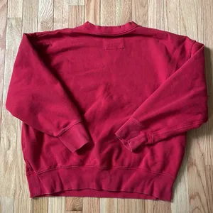 American Eagle Sweater Womens Small Red Logo Pullover Sweatshirt Crewneck Ladies thumbnail 12