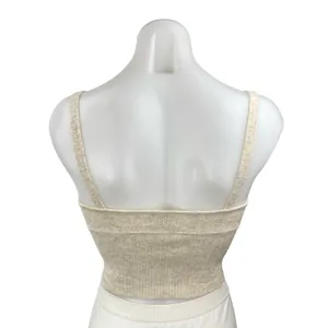 Aritzia Wilfred Beige Wool Cashmere Knit Bustier Corset Cami Tank Crop Top Sz S thumbnail 4