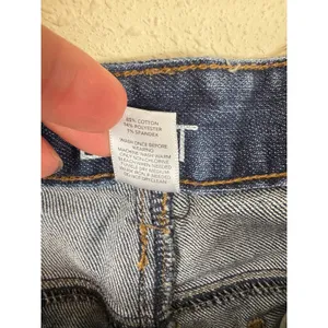 Ann Taylor Loft Womens‎ Size 6 Original Medium Wash Raw Hem Denim Jean Shorts thumbnail 7