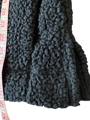 Aerie Charcoal Gray Fuzzy Sherpa Half-Zip Pullover Sweater - Size L Cozy thumbnail 9