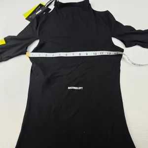 Secondleft NWT S1 Cut Out Dress Short Black Mock Neck Streetwear Size Medium thumbnail 12
