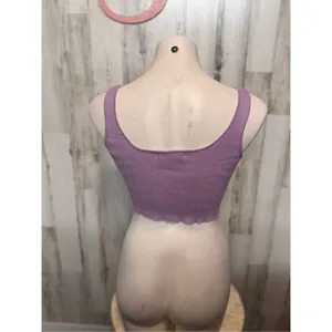 Lilac Ribbed Button thumbnail 2