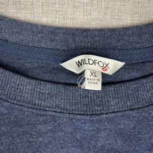 Wildfox Sweatshirt Womens XL Blue Crewneck Raglan Good Vibes Graphic Pullover thumbnail 4