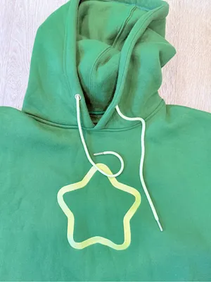 Official Sykkuno Green Sprout Hoodie Star Leaf Embroidered hoodie shirt xxl thumbnail 3