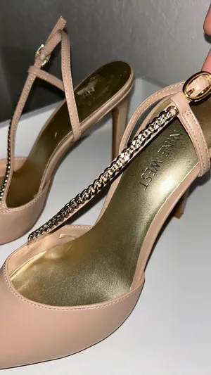 Nine West Nude Strapped Heels thumbnail 3