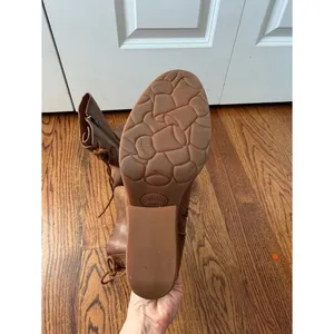 Korks Brown Leather Ankle Boots Size 9.5 thumbnail 6