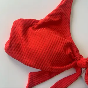 Pilyq PQ Swim Drew Knot Bikini Top Swimwear Size Large NEW Retail $80 TOP ONLY thumbnail 8