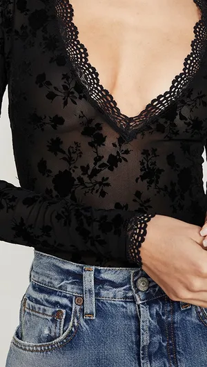 Intimately Thong Bodysuit Long Sleeves thumbnail 5