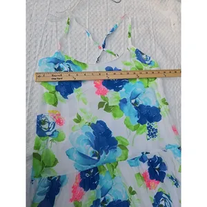 Abercrombie & Fitch NWT Mini Dress Floral Halter Cross-back Spring SIZE L thumbnail 4