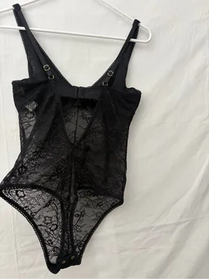 Abercrombie & Fitch Black Lace Bodysuit Underwire Medium NWT(A733) thumbnail 5